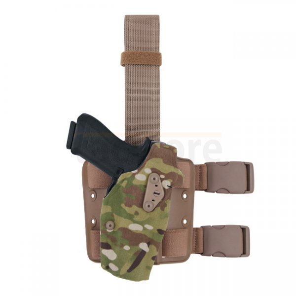 Safariland 6354DO ALS Optic Tactical Holster Glock 19 MOS & TacLight - Ranger Green - Gauche