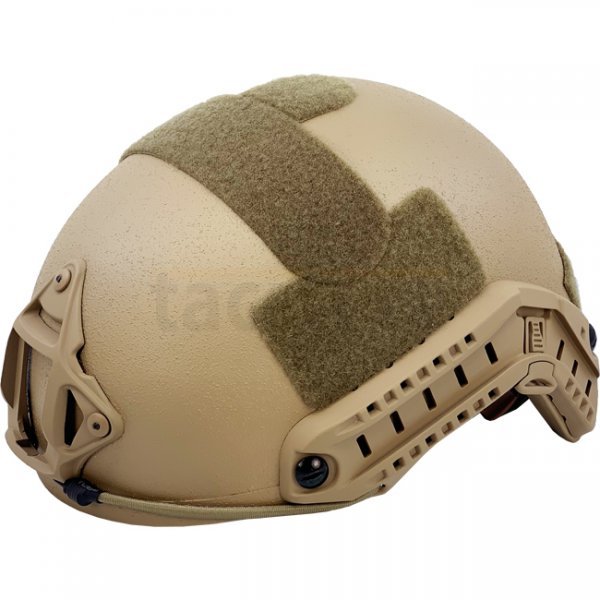 Pitchfork FAST Ballistic Combat Helmet High Cut - Coyote - Deluxe - L