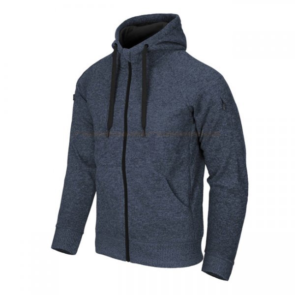 Helikon-Tex Covert Tactical Hoodie FullZip - Melange Blue - XS