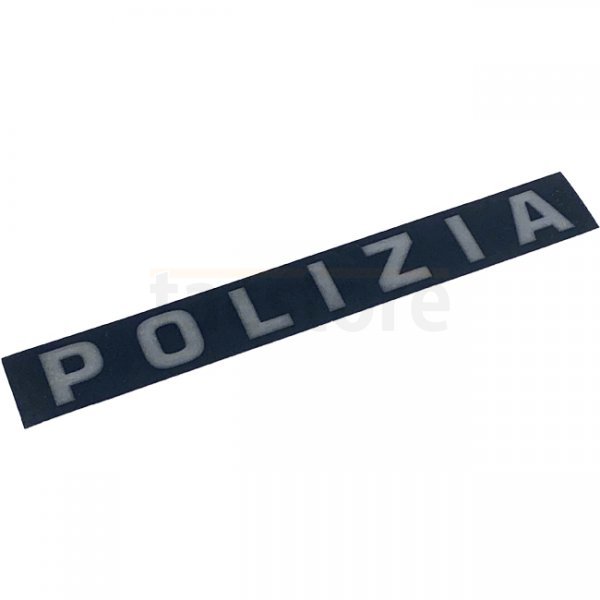 Pitchfork POLIZIA Reflective Face Shield Sticker - Black