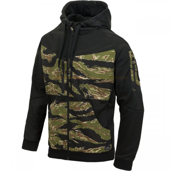 Helikon-Tex Rogue Tactical Hoodie FullZip - Black / Tiger Stripe - 2XL