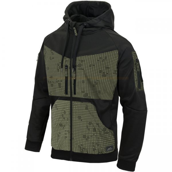 Helikon-Tex Rogue Tactical Hoodie FullZip - Black / Desert Night Camo - XS