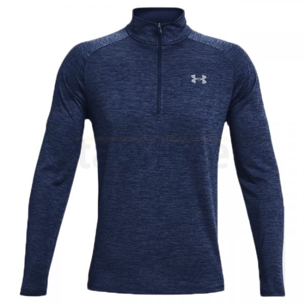 Under Armour Tech 1/2 Zip Long Sleeve - Blue / Grey - 2XL