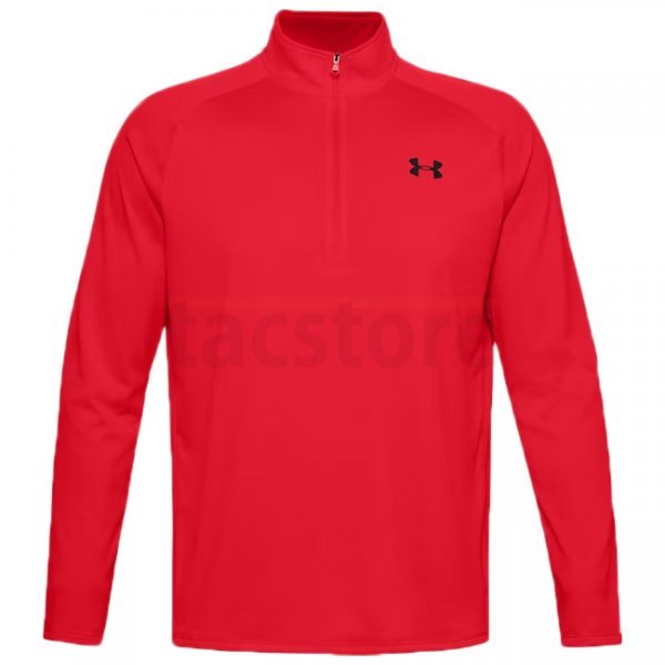 Under Armour Tech 1/2 Zip Long Sleeve - Red - M