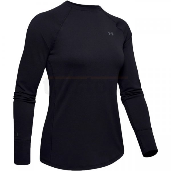 Under Armour Womens ColdGear Base 2.0 Crew - Black - L