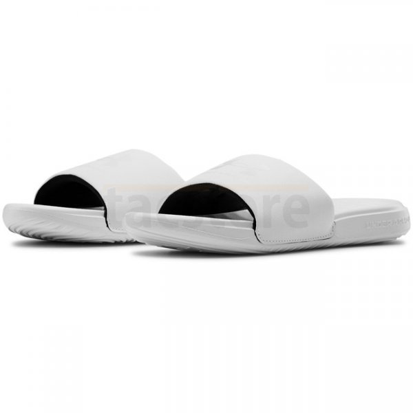 Under Armour Womens UA Ansa Fixed Slides - White - 10