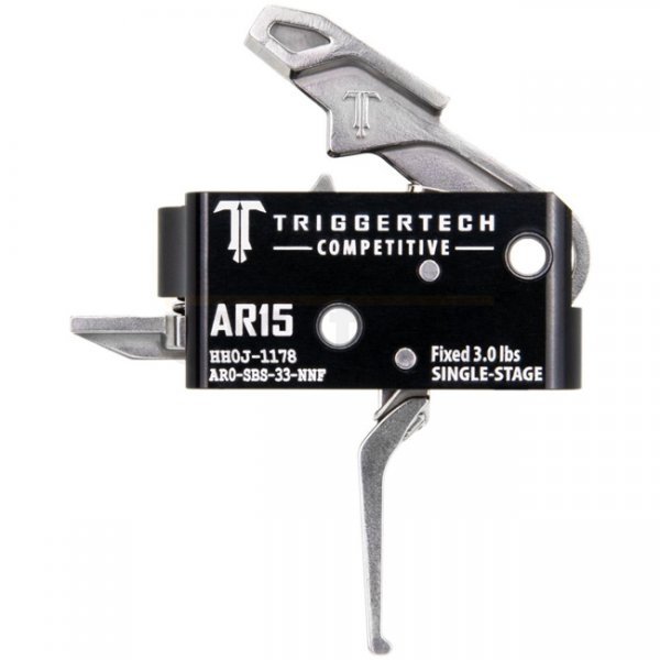 TriggerTech AR15 Single-Stage Competitive Trigger Flat - Stainless
